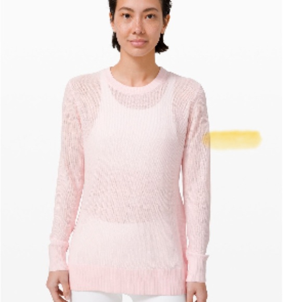 Lululemon Pink Knit Pullover
